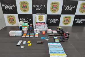 Polícia apreende centenas de anabolizantes e remédios controlados em comércio de Ribeirão Preto