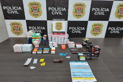 Polícia apreende centenas de anabolizantes e remédios controlados em comércio de Ribeirão Preto