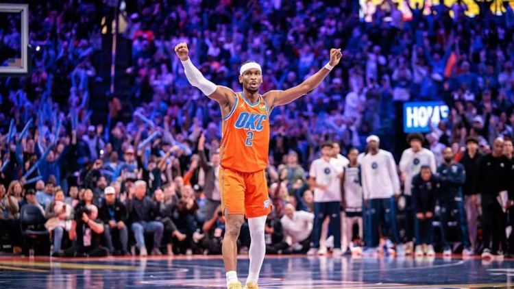 Shai Gilgeous-Alexander faz 40 pontos e dá 10ª vitória seguida ao Thunder na NBA
