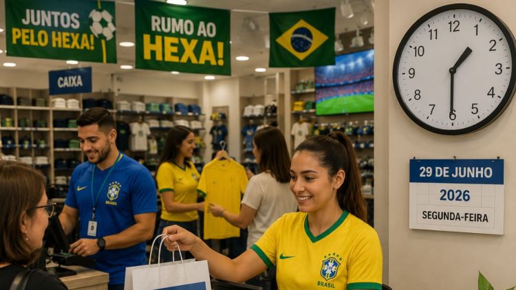 Comércio de São Carlos terá autonomia para definir horários em dias de jogos da Seleção