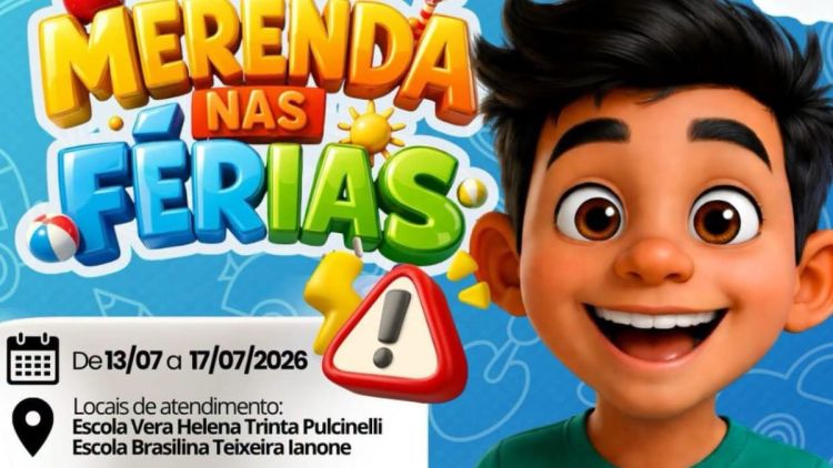 Férias com alimentação garantida: Prefeitura de Ibaté oferece merenda escolar durante o recesso