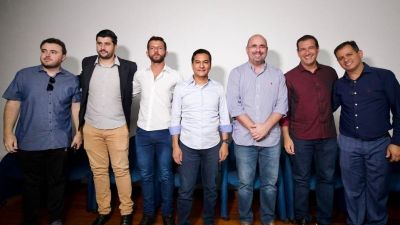 Marcos Pereira e Roberto Carneiro reforçam apoio a São Carlos em visita a Netto Donato