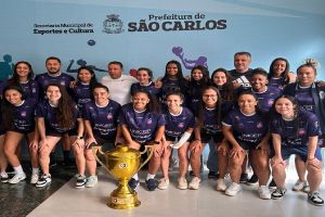 Futsal Feminino comemora título da Copa da Liga Paulista