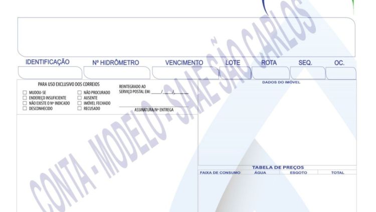 Saae terá alteração no formato das contas de água e esgoto para atender lei tributária nacional