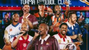Turma do Pagode entra em campo com o primeiro tempo de "Turma Futebol Clube"