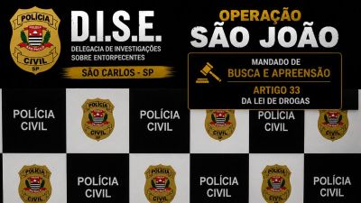 Operação da DISE reforça combate ao tráfico de drogas em São Carlos