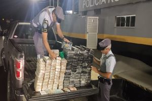 PM Rodoviária prende quatro pessoas e apreende 228,4 quilos de cocaína