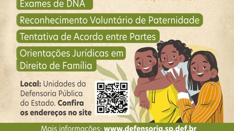 Mutirão gratuito de investigação de paternidade será realizado em Araraquara no dia 16 de agosto