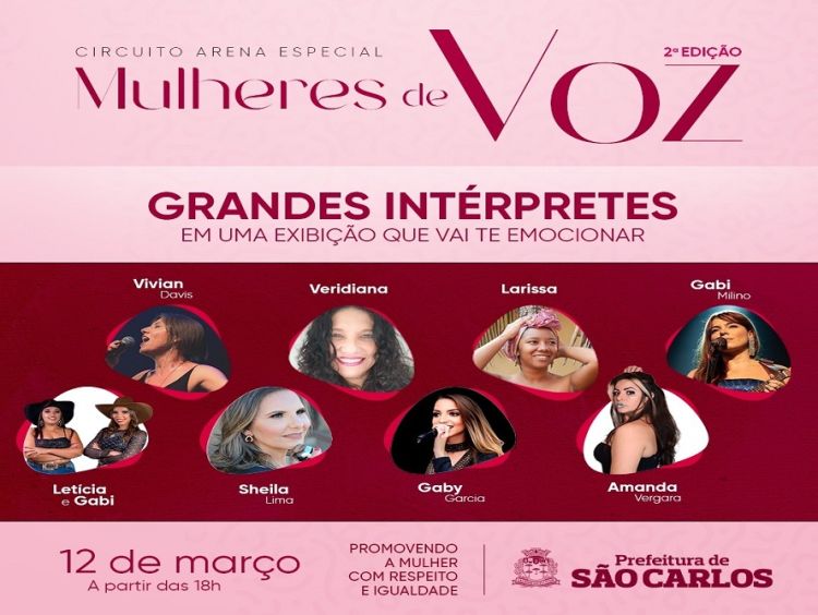 Show “Mulheres de Voz II&quot; é a próxima atração do circuito arena