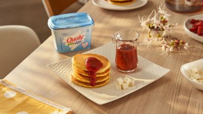 Receita de panqueca de fubá com goiabada cremosa