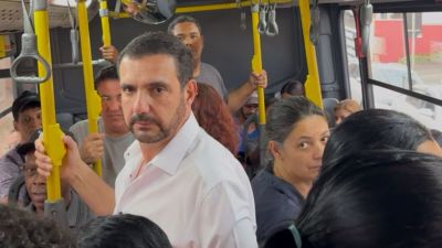 Vereador Jùlio Cesar acompanha trajeto de ônibus da linha 50 (Rodoviária-Cidade Aracy)
