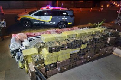 PM Rodoviária apreende 5,5 toneladas de maconha em rodovia do interior