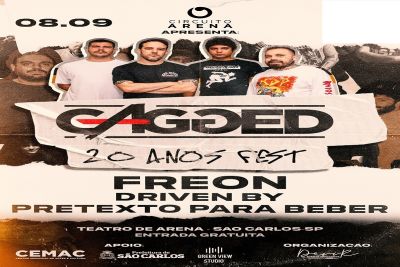 Circuito Arena recebe a Banda Gagged neste domingo