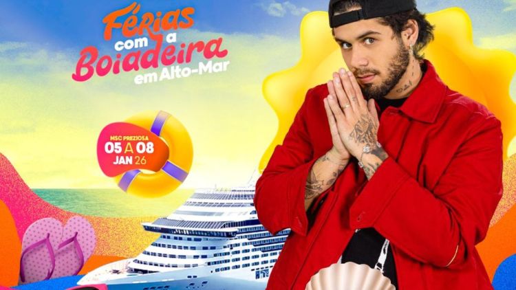 PromoAção anuncia Zé Felipe como nova atração do navio "Ana Castela 2026"