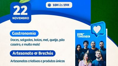 Teatro, artesanato e gastronomia na Feira “Tô em Casa” deste sábado (22)