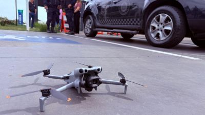 Guarda Municipal recebe novo drone para reforçar monitoramento e combate ao tráfico