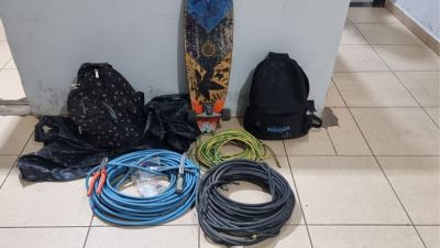 Guarda Municipal flagra dupla furtando fios na Vila Prado