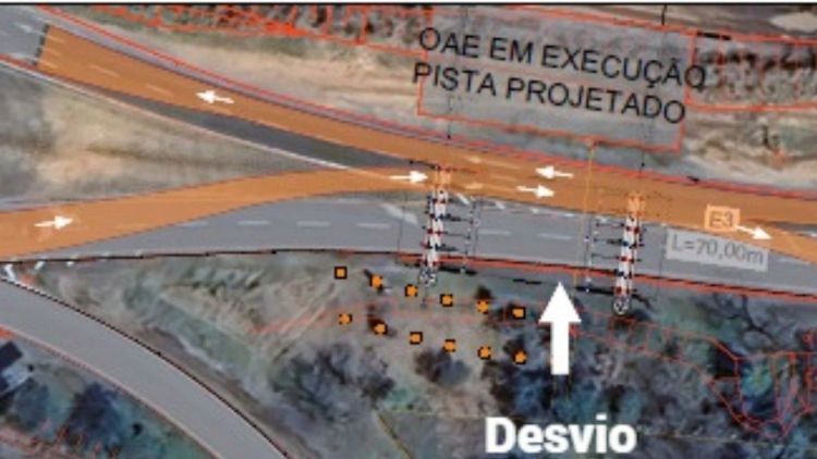 SP 304 em Santa Maria da Serra terá desvio para obras de viaduto