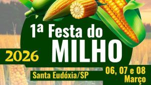 Distrito de Santa Eudóxia recebe a 1ª Festa do Milho com Gastronomia Típica e Shows ao Vivo