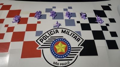 Polícia Militar prende homem por tráfico de drogas após tentativa de fuga em Brotas