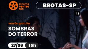 Cinema gratuito no Centro Cultural de Brotas