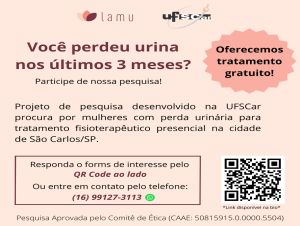 Pesquisa da UFSCar oferece tratamento gratuito para mulheres com incontinência urinária
