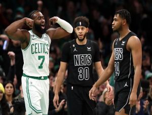 Celtics abrem 30 pontos no primeiro quarto e atropelam o Brooklyn Nets
