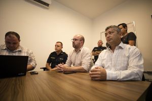 Guarda Municipal de São Carlos recebe equipe técnica do estado para integração do sistema muralha paulista