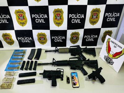 Polícia Civil apreende fuzis e submetralhadora usadas pelo crime organizado