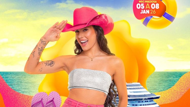 Ana Castela anuncia atrações do Navio da Boiadeira 2026