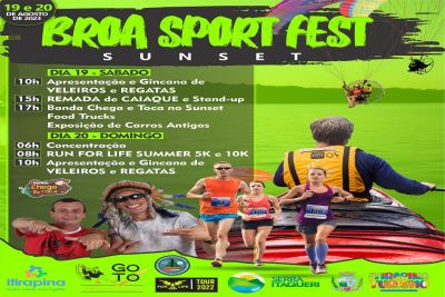 Eventos esportivos acontecem neste final de semana no Broa