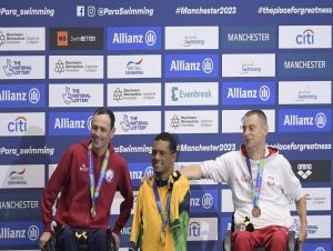 Natação paralímpica: Brasil garante 6 pódios no Mundial, 4 com ouro