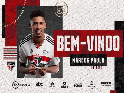 São Paulo anuncia a contratação do atacante Marcos Paulo