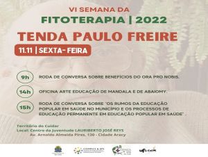 Tenda Paulo Freire estará no Cidade Aracy nesta sexta-feira