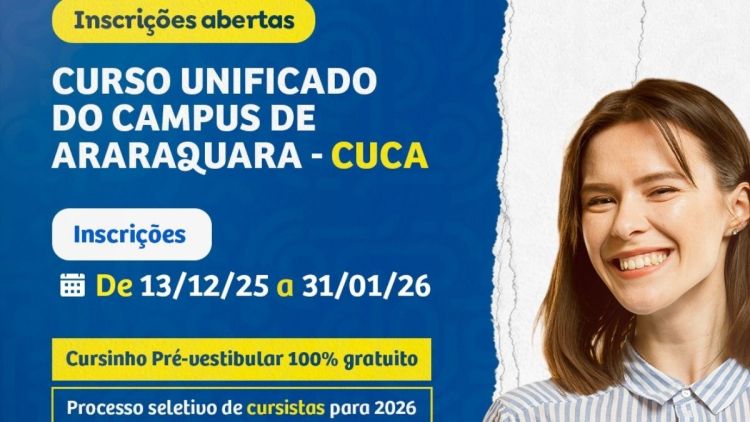 Cursinho pré-vestibular da Unesp está com inscrições abertas