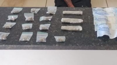 Suspeito tenta fugir, é detido e confessa tráfico na Avenida Dr. Gildeney Carreri