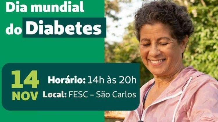 Fesc recebe Unimed São Carlos para evento gratuito pelo Dia Mundial do Diabetes