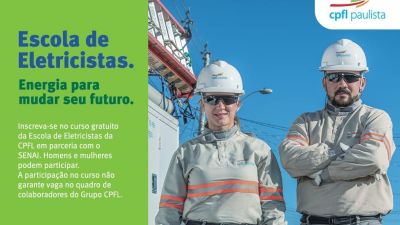Curso gratuito de formação de eletricistas está com inscrições abertas