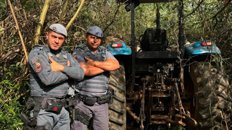 Rastros em canavial levam PM a localizar máquinas agrícolas furtadas na zona rural