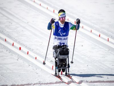 Aline Rocha é bronze no Mundial de esqui cross-country paralímpico
