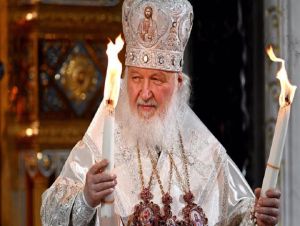 Arquivo - Patriarca Kirill, líder da Igreja Ortodoxa Russa, em Moscovo. - -/Kremlin/dpa