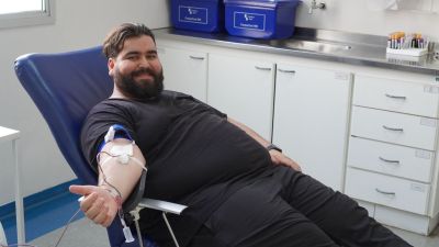 Santa Casa recebe Padre Jonas para abertura de campanha de doação de sangue