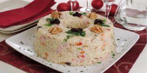 Aprenda a fazer um delicioso arroz à grega de Natal