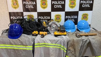 Polícia de SP prende sete pessoas suspeitas de integrar grupo especializado no furto de cabos metálicos em Barretos
