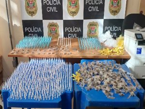 PC e GM encontram grande quantidade de drogas em Porto Ferreira