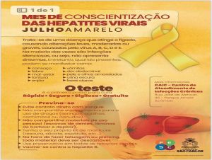 A Fesc campus 1 Vila Nery, realiza o primeiro dia da campanha de conscientização das Hepatites Virais
