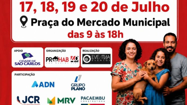 Feirão Casa Paulista acontece de 17 a 20 de julho na praça do Mercado Municipal