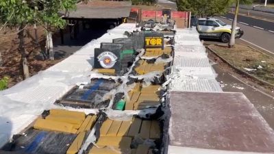 Carga com quase 8 toneladas de maconha é interceptada pela PM no interior